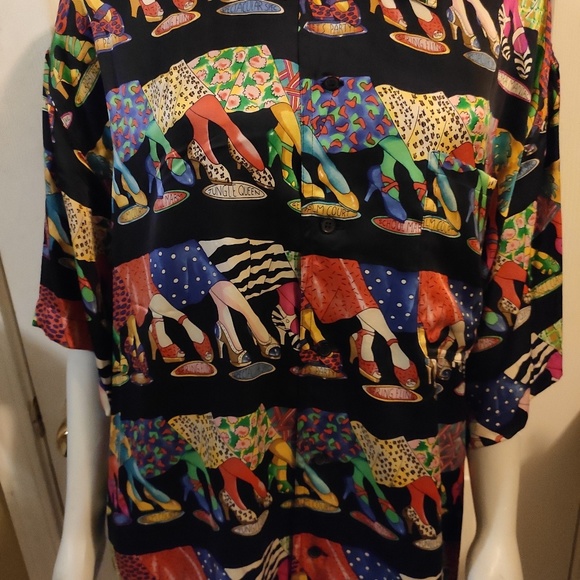 90s Vtg Nicole Miller button up shoes design - Picture 2 of 6